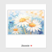 Daisy Background Malerei Aufkleber (Blatt)