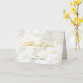 Daisy Background Yellow and Grey Script Wedding C Karte (Gelbe Blume)
