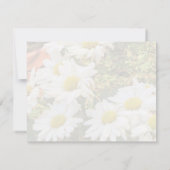 Daisy Background Yellow Grey Wedding Reception (Rückseite)