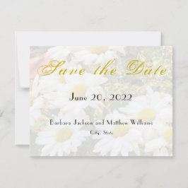 Daisy Background Yellow Script Save the Date