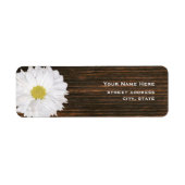 Daisy & Barnwood Address Label (Vorne)