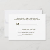 Daisy & Barnwood Rustic Wedding RSVP Karte (Rückseite)