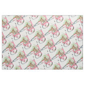 Daisy Basket Retro Rosa Fahrradmuster Stoff (Fat Quarter (45,7 x 55,9 cm))