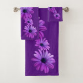 Daisy Bath setzt Lila Daisy Bath Handtuch Set (Insitu)