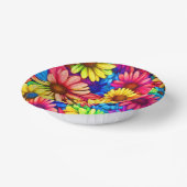 Daisy Beauty - Papierplatte Pappteller (Gewinkelt)