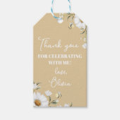 Daisy Bee Birthday Vielen Dank Geschenkanhänger (Vorderseite)