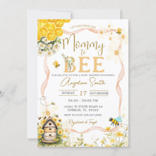 Daisy Bee Garden Baby Shower Mommy to bewi Einladung
