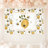 Daisy Beehive Bumblebee Bee Baby Shower Banner