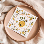 Daisy Beehive Bumblebee Bee Baby Shower Serviette