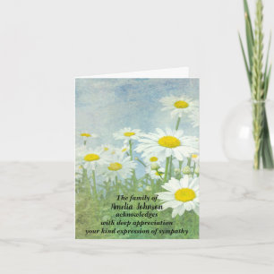 Daisy Beileid aus der Familie Vielen Dank Dankeskarte