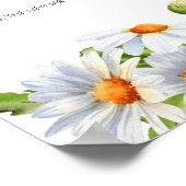 Daisy Beratung und Wünsche für Neugeborene Poster (Ecke)