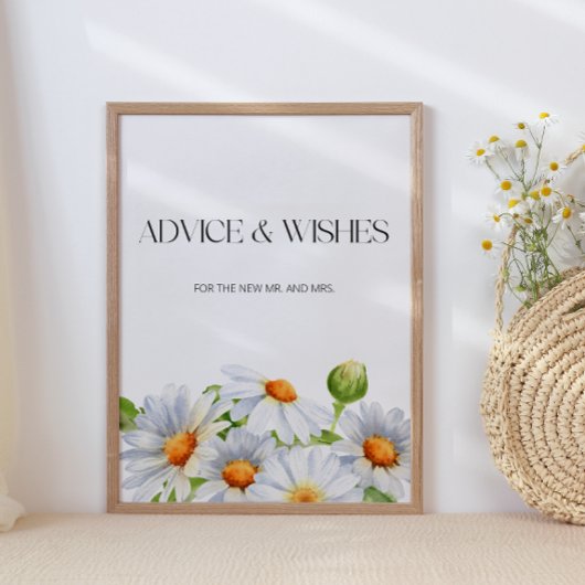 Daisy Beratung und Wünsche für Neugeborene Poster