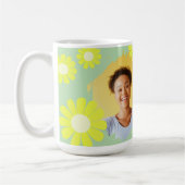 Daisy Best Teacher Foto Aquamarin Kaffeetasse (Links)