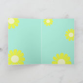 Daisy Best Teacher Foto Green Karte (Innenseite)