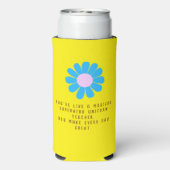 Daisy Best Teacher Photo Yellow Selters Dosenkühler (Seltzer Rückseite)