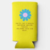 Daisy Best Teacher Photo Yellow Selters Dosenkühler (Rückseite)