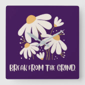 Daisy BFTG Clock Quadratische Wanduhr (Vorderseite)