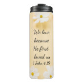 Daisy Bible Verse Thermosbecher (Vorderseite)