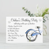 Daisy Bike Ride Einladung (Stehend Vorderseite)