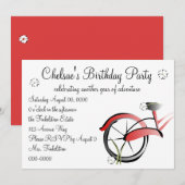 Daisy Bike Ride Einladung (Vorne/Hinten)