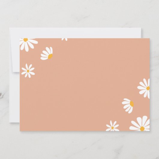 Daisy Birthday Foto Vielen Dank Dankeskarte (Rückseite)