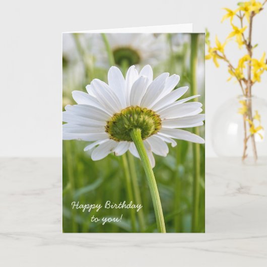 Daisy-Birthday Karte (Gelbe Blume)