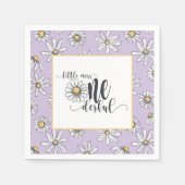 Daisy Birthday Napkin - Kleine Miss ONEderful - P Serviette (Vorderseite)