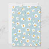 Daisy Birthday Party Bohemisch Floral 1. Geburtsta Einladung (Rückseite)