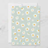 Daisy Birthday Party Bohmian Little Miss Onederful Einladung (Rückseite)