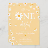 Daisy Birthday Party Bohmian Little Miss Onederful