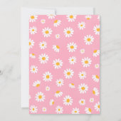 Daisy Birthday Party Bohmian Little Miss Onederful Einladung (Rückseite)