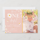 Daisy Birthday Party Bohmian Little Miss Onederful Einladung (Vorderseite)