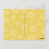 Daisy Birthday Party Bohmian Wild One 1st Birthday Postkarte (Rückseite)