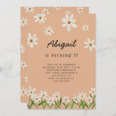 Daisy Birthday Party Einladung (Vorne/Hinten)