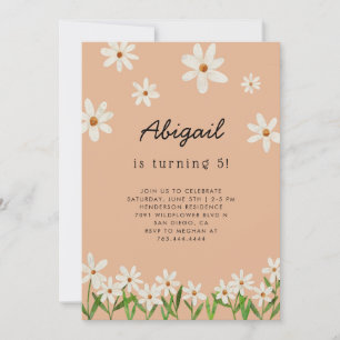 Daisy Birthday Party Einladung