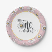 Daisy Birthday Plate - Kleine Miss ONEderful - But Pappteller (Vorderseite)