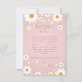 Daisy Birthday Thank You Card Dankeskarte (Vorderseite)