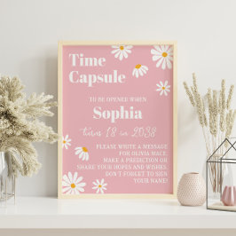 Daisy Birthday Time Kapselzeichen Poster