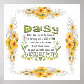 Daisy, bitte geben Sie mir Ihre Antwort. Poster (Vorne)