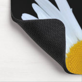 Daisy Black Elegant White Script Mousepad (Ecke)