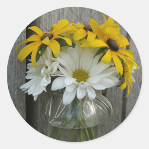 Daisy & Black Mit Augen Susans Sticker