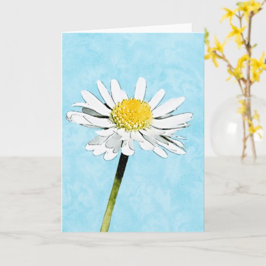 Daisy Blank Karte (Gelbe Blume)