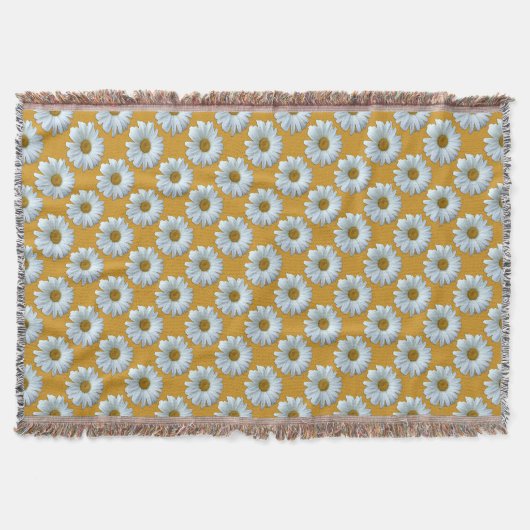 Daisy Blanket Yellow Daisies Throw Blanket Decke (Vorderseite)