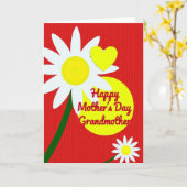 Daisy Bloom Muttertagskarte Karte (Gelbe Blume)