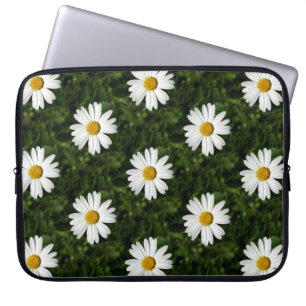 Daisy Bloom nahtloses Muster + Ihre Ideen Laptopschutzhülle