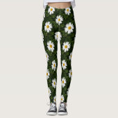 Daisy Bloom nahtloses Muster + Ihre Ideen Leggings (Vorderseite)