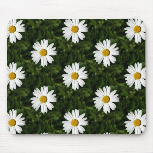 Daisy Bloom nahtloses Muster + Ihre Ideen Mousepad (Vorne)