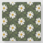 Daisy Bloom nahtloses Muster + Ihre Ideen Steinuntersetzer (Vorderseite)