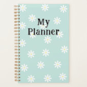 Daisy Bloom Planer – Softblaue Blumeneinband (Vorderseite)