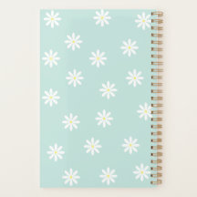 Daisy Bloom Planer – Softblaue Blumeneinband